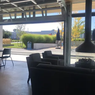 a view of the outside patio