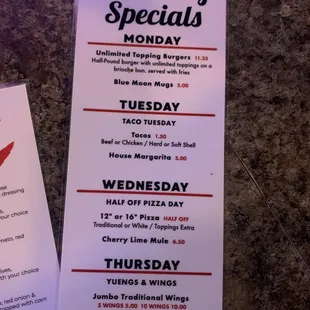 Specials :)