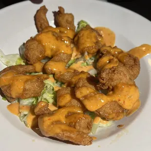 chicken wings and fried chicken, food