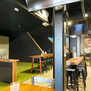 Inside golf simulators