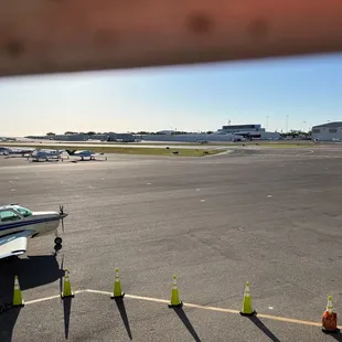 a small plane on the tarmac