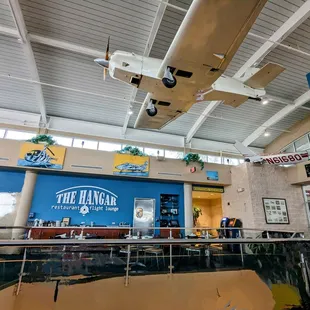 Right above the dining area is an entire piper plane