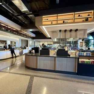 Back area with five cafes