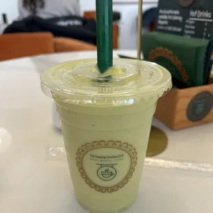 Banana avocado milkshake