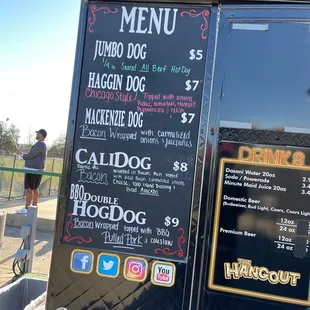 the menu