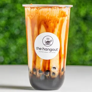 Tiger milk tea with boba