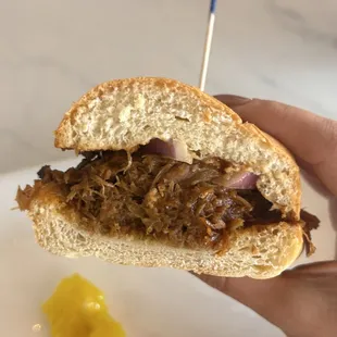Pulled pork sandwich