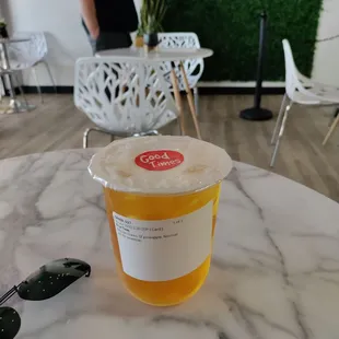 Pineapple green tea!