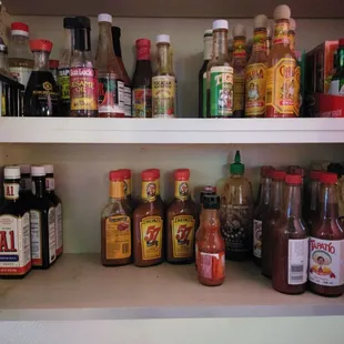 Can I come check out the hot sauce cabinet. It's impressive...