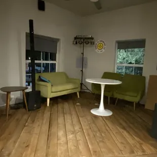 Stage area for live music or just hanging out