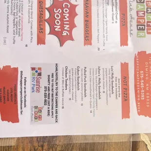 Menu as of may 13 2030