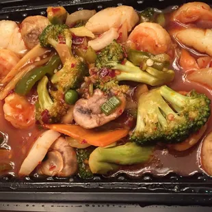 Shrimp &amp; scallops in garlic sauce- amazing