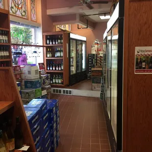 A variety of wine, beer and liquor ..