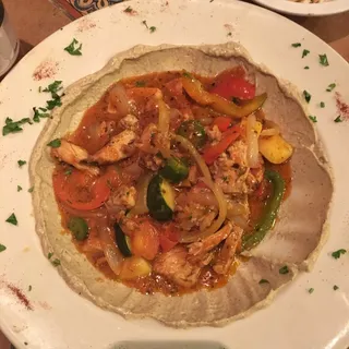 Shawarma over Hummus
