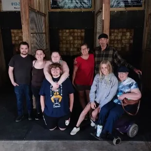 a group of people posing for a picture