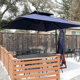 New patio in back.