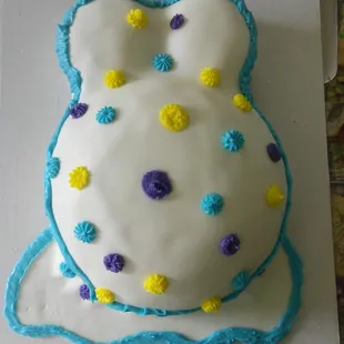 Pregnant Belly Baby Shower Cake