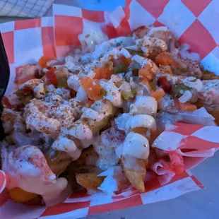 Angry fries with lobster
