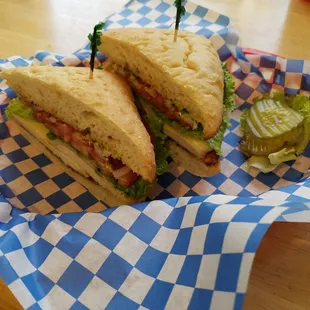 Ciabata Pesto Chicken Sandwich
