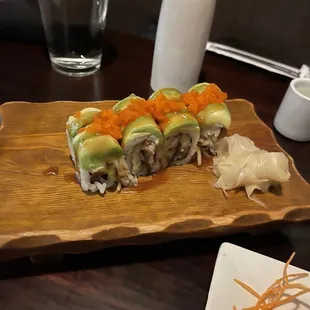 Some variation of the Unagi Roll.