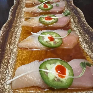 New Style Yellowtail Sashimi