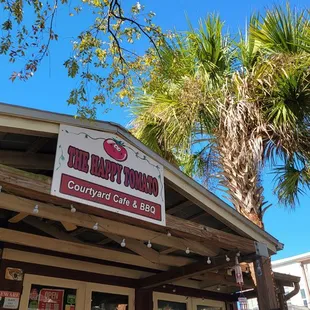 Blue sky above the roof