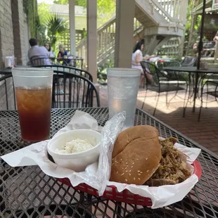 Pulled Pork and iced tea