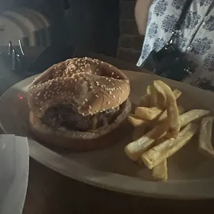 This is the smaller burger