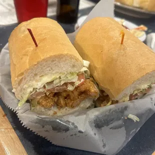Shrimp poboy!