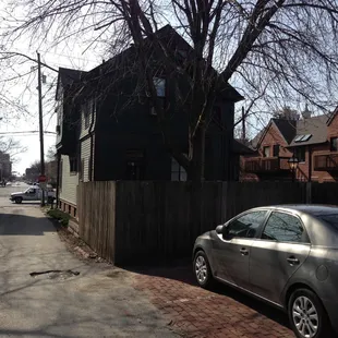 Parking in back of house is tight but being off the street is a plus.