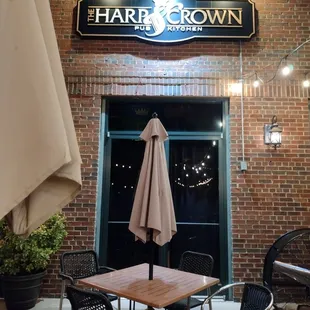 evening on the patio