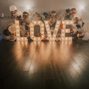We have the perfect LOVE letters sign that you can add on to make your event special! 
 
 
 www.theharrisonballroom.com
 
 #HarrisonBallroom