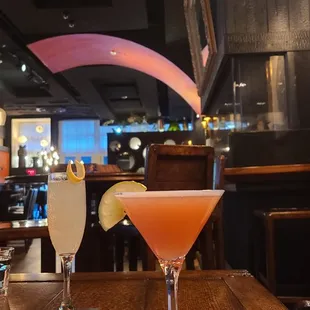 Beautifully-presented cocktails