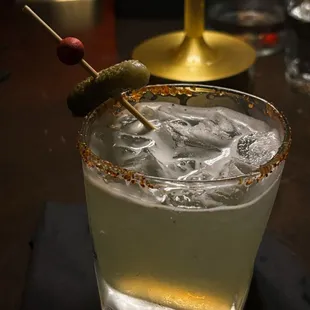 spicy pickle margarita