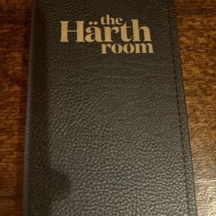 Menu cover