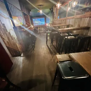 Second floor dining area.