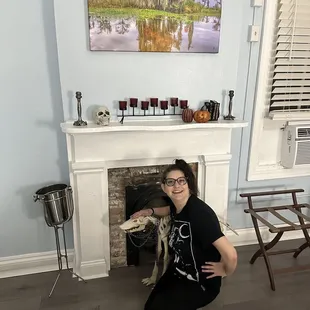 Hotel room with skeletons!!!!