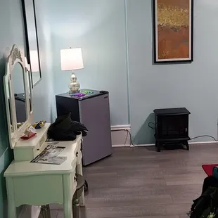 The view walking into the bedroom