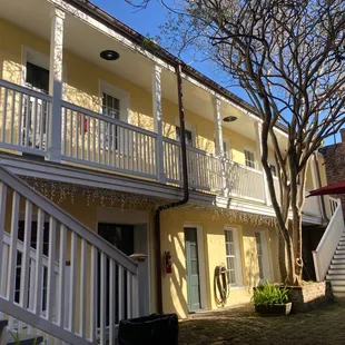 Interior rooms on the courtyard.