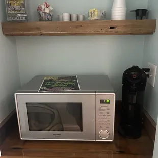 Coffee refrigerator area