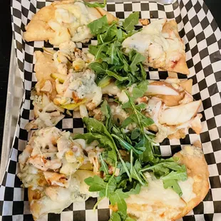 Pear and Chicken Flat Bread