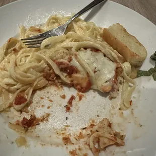 Eaten chicken Parmesan