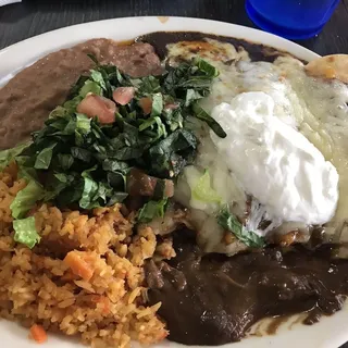Enchiladas en Mole