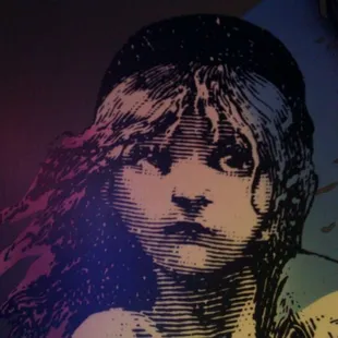 a woman with long hair