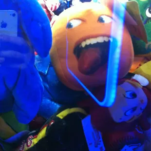 a bunch of stuffed toys