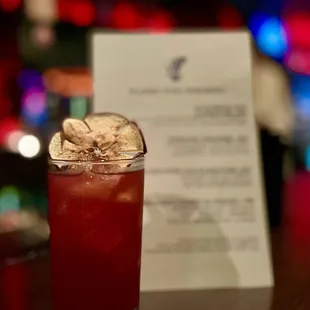 Women Who Whiskey: Sweater Weather (Grilled Apple infused Rye, Cranberry Apple Syrup, Angostura, Orange Juice)