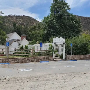 Entrance from parking lot