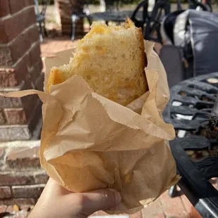 Grilled cheese! Comes with a side too- we got potato salad
