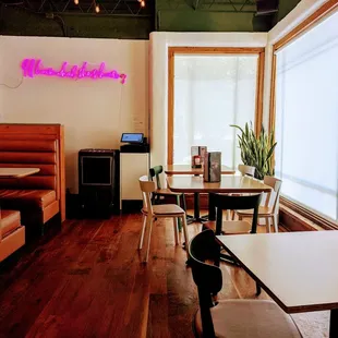 Rear dining area
