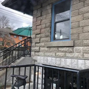 outside